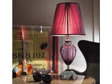NAUSICAA LG1 - Classic style fabric table lamp with fixed arm by Euroluce Lampadari - view 2
